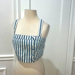 Denim crop top